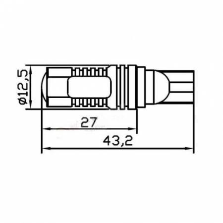 Led auto T10 canbus 30W 12-24V leduri CREE [1]