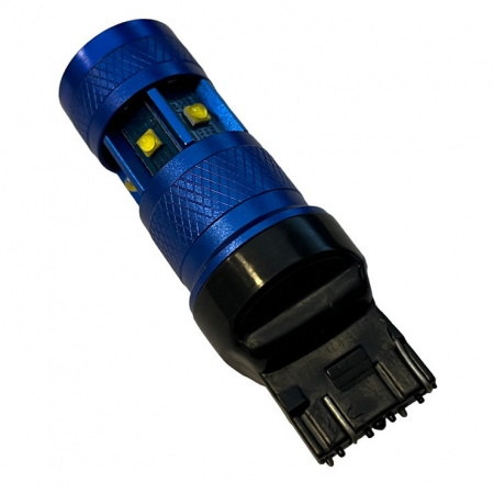 Becuri si sigurante auto - Led auto T20 7443 Alb Canbus Cu 9 SMD 2525 12-24V - BTLE1319