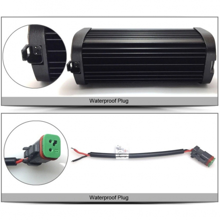 Accesorii si ornamente auto tuning - Led Bar 30W 6D 12V-24V, 3240 Lumeni, 8"/20,5 cm