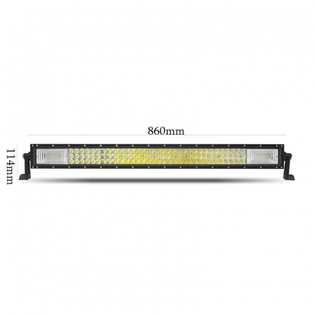 Proiectoare, Lampi & Leduri - LED Bar Auto 486W, leduri pe 3 randuri, 12V-24V, 34020 Lumeni, 31,5"/80 cm, Combo Beam 12/60 Grade