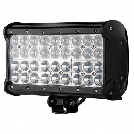 LED Bar Auto cu 2 faze (faza scurta/faza lunga) 108W/12V-24V, 9180 Lumeni, lungime 23,5 cm, Leduri CREE + Cablaj cu Releu si Buton On/Off [4]