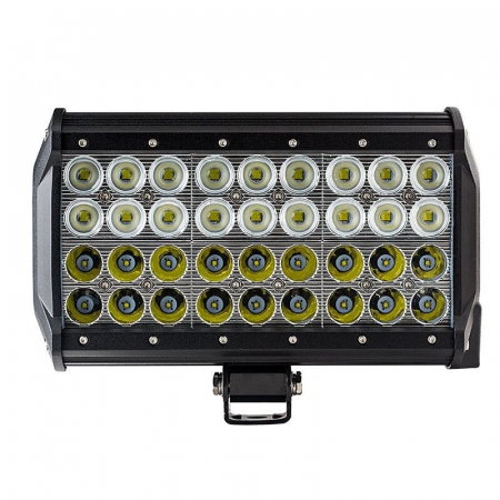LED Bar Auto cu 2 faze (faza scurta/faza lunga) 108W/12V-24V, 9180 Lumeni, lungime 23,5 cm, Leduri CREE + Cablaj cu Releu si Buton On/Off [3]