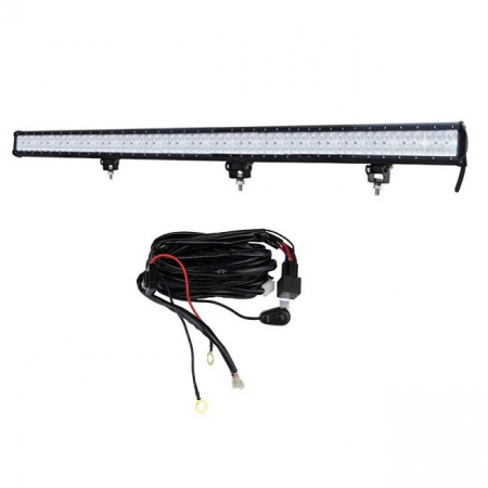 LED Bar Auto Offroad 288W/12V-24V, 24480 Lumeni, 44"/112 cm, Combo Beam 12/60 Grade + Cablaj cu Releu si Buton On/Off [3]