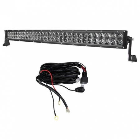 LED Bar Auto Offroad 4D 300W/12V-24V, 21.980 Lumeni, 52"/133 cm, Combo Beam 8/90 Grade + Cablaj cu Releu si Buton On/Off [1]