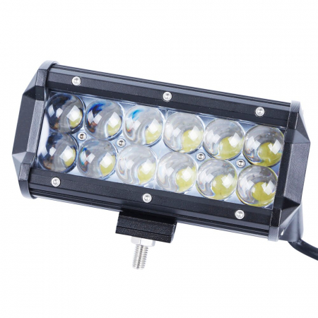 LED Bar Auto Offroad 4D 36W/12V-24V, 3060 Lumeni, 7"/17 cm, Spot Beam 12 Grade [4]