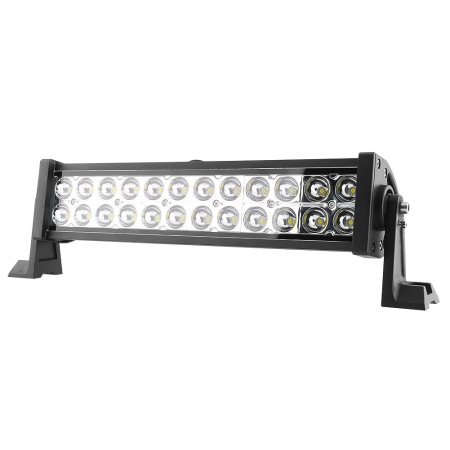 LED Bar auto offroad 72W/12V-24V, 5280 lumeni, 13,5"/35 cm, combo beam 12/60° + Cablaj cu Releu si Buton [2]
