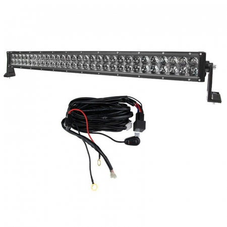 LED Bar Auto offroad Drept 4D 288W/12V-24V, 21.100 lumeni, 50"/127 cm, combo beam 8/90° + Cablaj cu Releu si Buton on/off [1]