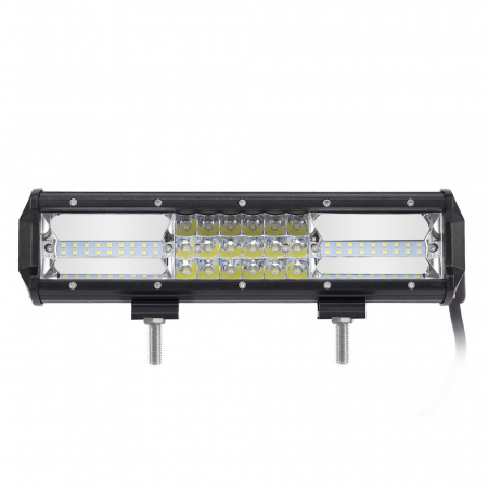 LED Bar Offroad 162W, leduri pe 3 randuri, 12V-24V, 11340 Lumeni, 12"/30,5 cm, Combo Beam 12/60 Grade [5]