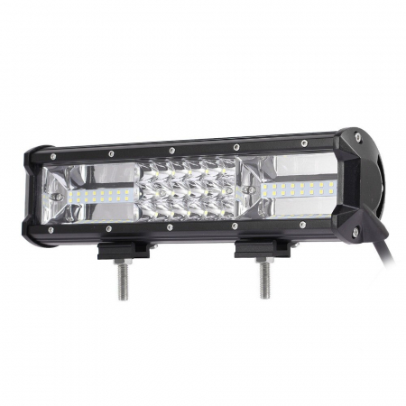 LED Bar Offroad 162W, leduri pe 3 randuri, 12V-24V, 11340 Lumeni, 12"/30,5 cm, Combo Beam 12/60 Grade [4]