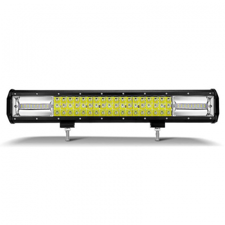 LED Bar Offroad 270W, leduri pe 3 randuri, 12V-24V, 18900 Lumeni, 20"/50,8 cm, Combo Beam 12/60 Grade + cablaj alimentare cu releu, siguranta si buton ON/OFF [3]
