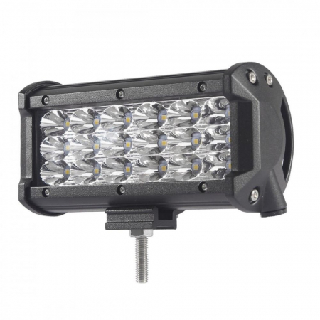 LED Bar Offroad 54W, leduri pe 3 randuri, 12V-24V, 3780 Lumeni, 5"/12,7 cm, Combo Beam 12/60 Grade [2]