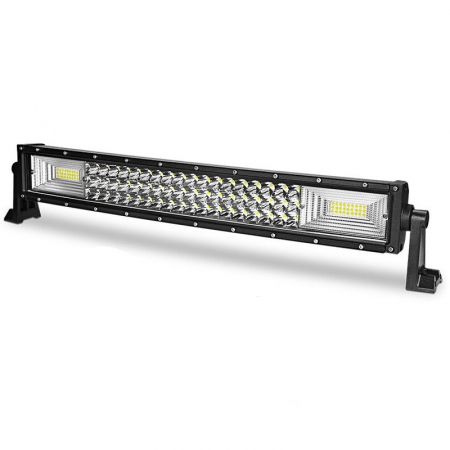 LED Bar Offroad Curbat 324W, leduri pe 3 randuri, 12V-24V, 22680 Lumeni, 21,5"/54,6 cm, Combo Beam 12/60 Grade [5]