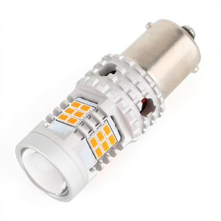 Led Semnalizare Portocaliu P21W BA15S Super Canbus Cu 26 SMD 3020 12V - BTLE5029A-BA15S [5]