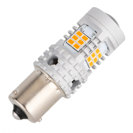 Led Semnalizare Portocaliu PY21W BAU15S Super Canbus Cu 26 SMD 3020 12V - BTLE5029A-BAU15S [2]