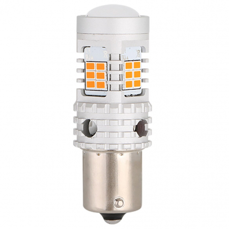 Led Semnalizare Portocaliu PY21W BAU15S Super Canbus Cu 26 SMD 3020 12V - BTLE5029A-BAU15S [1]