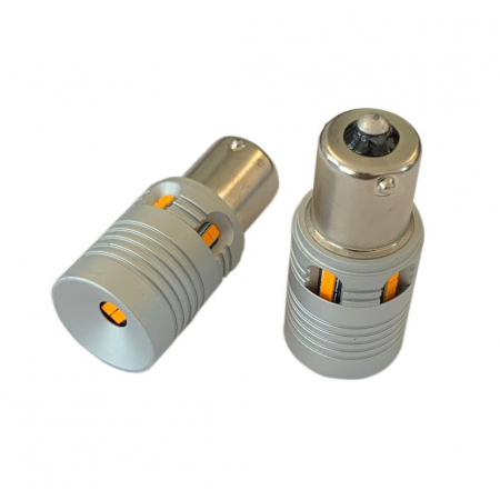 Led Semnalizre Portocaliu P21W BA15S Super Canbus Cu 24 SMD CSP 2020 12V [1]