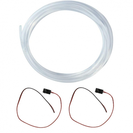 Lumini ambientale Albastre cu 2 surse LED si 2m Fibra optica - FK-S2M2L-Blue [2]