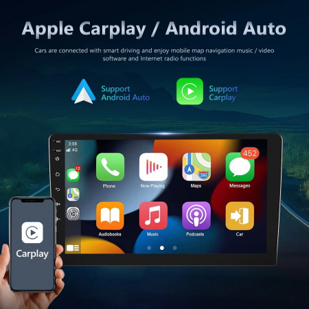 Navigatie Android 12, Carplay, 10 Inch, Volkswagen Passat B6, B7, CC 2010-2015, GPS, Canbus, bluetooth, Wi-fi, 4 GB RAM, 64 GB ROM [6]