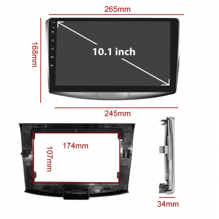Navigatie Android 12, Carplay, 10 Inch, Volkswagen Passat B6, B7, CC 2010-2015, GPS, Canbus, bluetooth, Wi-fi, 4 GB RAM, 64 GB ROM [2]