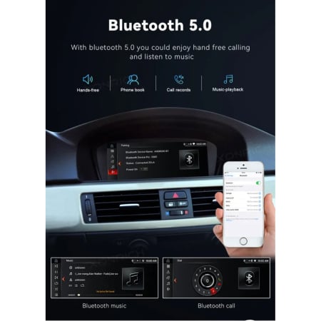 Navigatie Android 13 pentru BMW E60/E61/E90/E91 (2005-2010) - Ecran 8.8'' HD, 4GB RAM + 64GB ROM, CarPlay Wireless & Android Auto, Procesor Octa-Core CCC System [3]