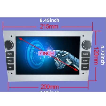 Navigatie Auto Android 7” pentru Opel Astra H, Corsa, Vivaro, Zafira – 2GB RAM + 32GB ROM, Bluetooth, WiFi, GPS, Compatibil comenzi volan & AC [4]