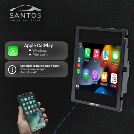 Navigatie Ford Focus 3 2011 - 2018, Android 13 Tip Tesla Touchscreen 9.7 Inch, 4GB RAM 64GB ROM, Wireless CarPlay, DSP, GPS, Internet Wi-Fi, Bluetooth, MirrorLink, USB, Waze [7]