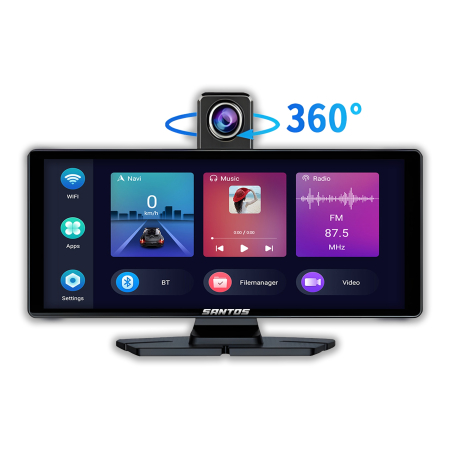 Camere DVR Trafic - Navigatie Universala & DVR Auto 4K, 10.26” 360° Rotativ, Wireless CarPlay & Android Auto