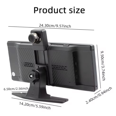 Navigatie Universala & DVR Auto 4K, 10.26” 360° Rotativ, Wireless CarPlay & Android Auto [3]