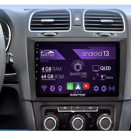 Navigatie Volkswagen Golf 6, Android 13, 9 inch QLED, 4GB RAM 64GB, Wireless CarPlay Android Auto, GPS, Waze [1]