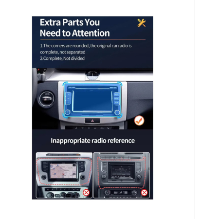 Navigatie VW Golf Polo Passat b7 b6 SEAT leon Skoda, Ecran 7 inch, Android 13, Carplay, 4GB RAM + 64 GB ROM, Aplicatii, Waze, Wi Fi, Usb, Bluetooth [2]