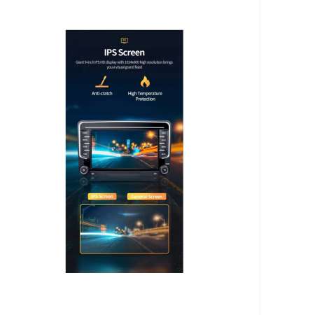 Navigatie VW Golf Polo Passat b7 b6 SEAT leon Skoda, Ecran 7 inch, Android 13, Carplay, 4GB RAM + 64 GB ROM, Aplicatii, Waze, Wi Fi, Usb, Bluetooth [4]