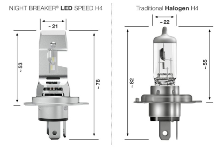 Osram H4 SPEED +450% NIGHT BREAKER LED 64193DWNBSP-2HB 6000K [2]