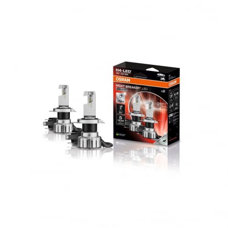 Becuri si sigurante auto - OSRAM NIGHT BREAKER H4 LED SMART 64193DWNBSM-2HB Set 2 Becuri Auto Moto Omologare RAR