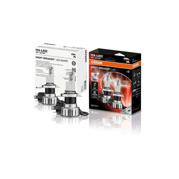 Becuri si sigurante auto - OSRAM NIGHT BREAKER H4 LED SMART 64193DWNBSM-2HB Set 2 Becuri Auto Moto Omologare RAR