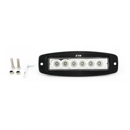 Proiectoare, Lampi & Leduri - Proiector LED Auto Offroad 18W/12V-24V, 1320 Lumeni, 20cm Incastrabil Flood Beam 60 grade