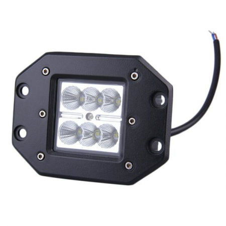 Proiector LED Auto Offroad 18W/12V-24V, 1320 Lumeni, Incastrabil, Spot Beam 8 Grade [1]