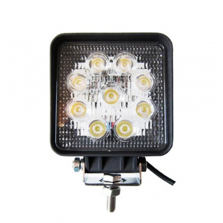 Proiector LED auto offroad 27W/12V-24V, 1980 lumeni, patrat, flood beam 60° [3]