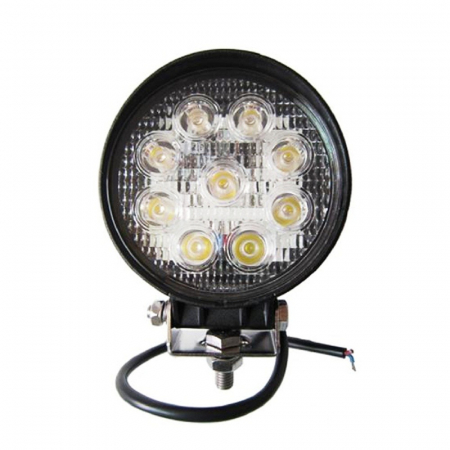Proiector LED auto offroad 27W/12V-24V, 1980 lumeni, rotund, spot beam 30° [3]