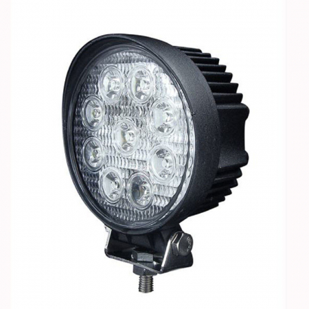 Proiector LED auto offroad 27W/12V-24V, 1980 lumeni, rotund, spot beam 30° [2]