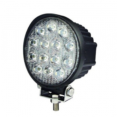 Proiector LED auto offroad 42W/12V-24V, 3080 lumeni, rotund, flood beam 60° [2]