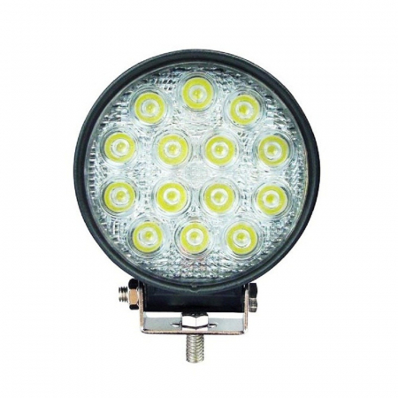 Proiector LED auto offroad 42W/12V-24V, 3080 lumeni, rotund, spot beam 30° [3]