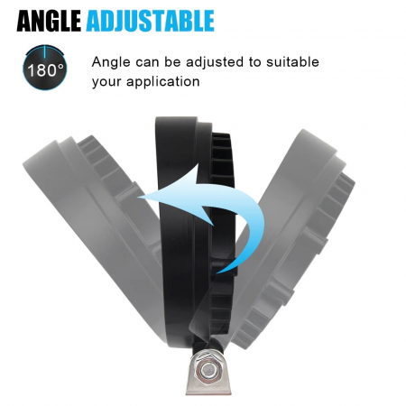 Proiectoare, Lampi & Leduri - Proiector LED Auto Offroad 4D 27W/12V-24V, Rotund, Flood Beam 60 Grade, Slim