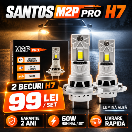 SANTOS M2P Pro H7, set 2 becuri LED [1]