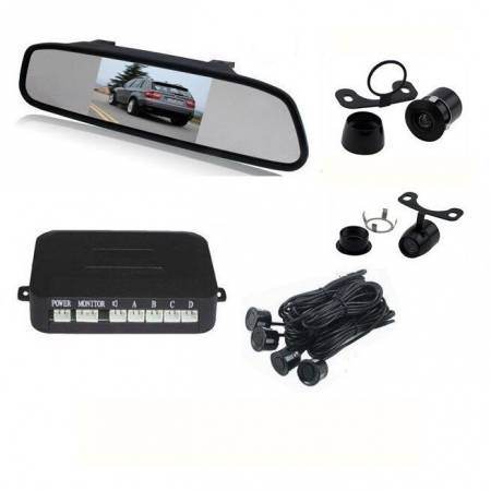Senzori parcare cu camera video si display LCD de 4.3" in oglinda 412 [2]