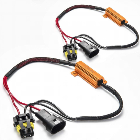 Set 2 Anulatoare eroare bec ars pentru Led HB4 9006, HB3 9005 Canbus, Rezistor 50W 8 Ohm - XtremeVision [2]
