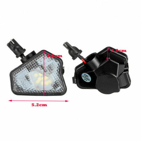 Proiectoare, Lampi & Leduri - Set 2 Lampi Led Undermirror Mercedes A, B, C, E, S, CLA, CLS, GLA, GLK - BTLL-357