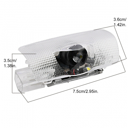 Set 2 Lampi Logo Portiere Toyota Prius, Corolla, Land Cruiser, Crown - KH-TY2 [1]