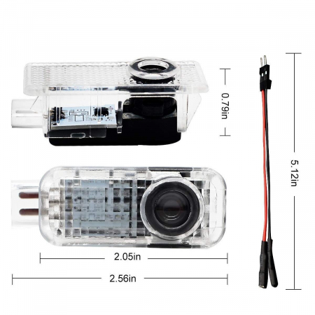 Set 2 Lampi Logo Portiere Skoda Octavia, Roomster, Fabia, Superb - KH-S4 Skoda [1]