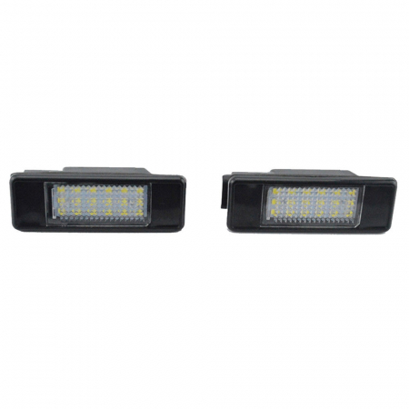 Proiectoare, Lampi & Leduri - Set 2 Lampi Numar cu Led,, dedicate pentru Citroen DS3, C2, C3, C4, C5, C6, C8, Berlingo Estate Van - BTLL-086