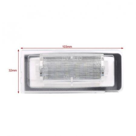 Proiectoare, Lampi & Leduri - Set 2 Lampi Numar Led - Audi TT 1998-2006 - BTLL-115